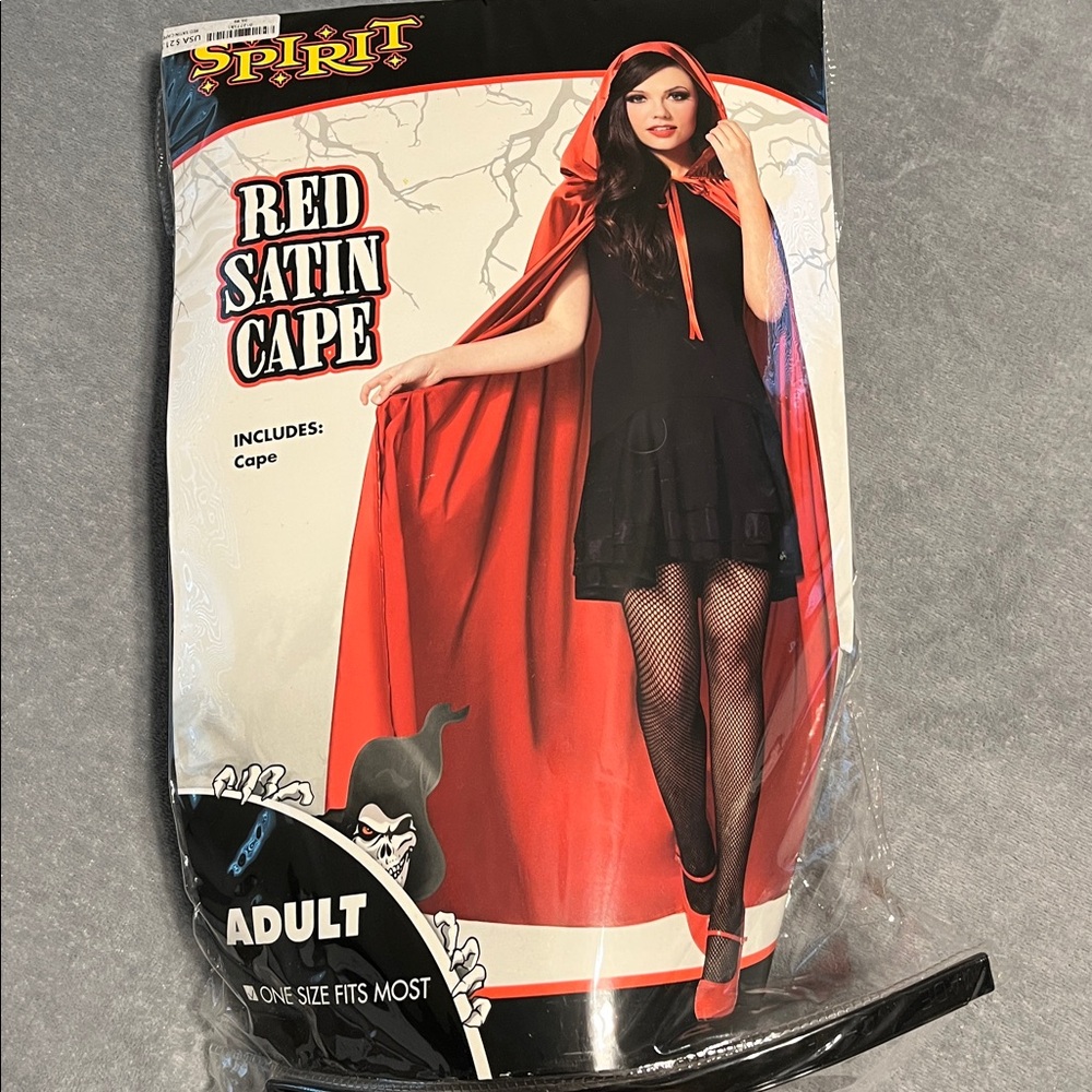 Spirit Vibrant Red Costume Cape